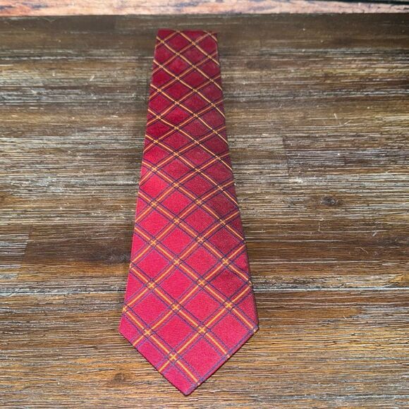 Polo by Ralph Lauren Silk Plaid Tie - Picture 1 of 4